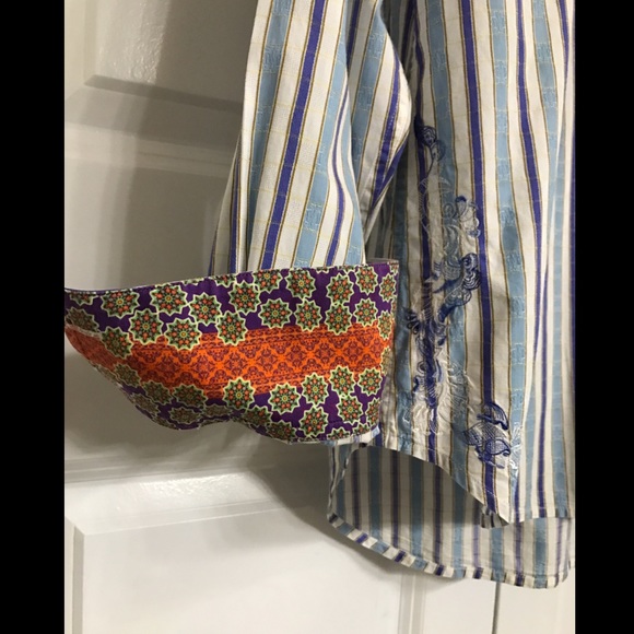 Robert Graham Shirt Mens Button Down Size L - Picture 3 of 8